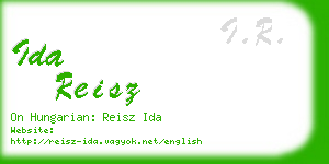 ida reisz business card